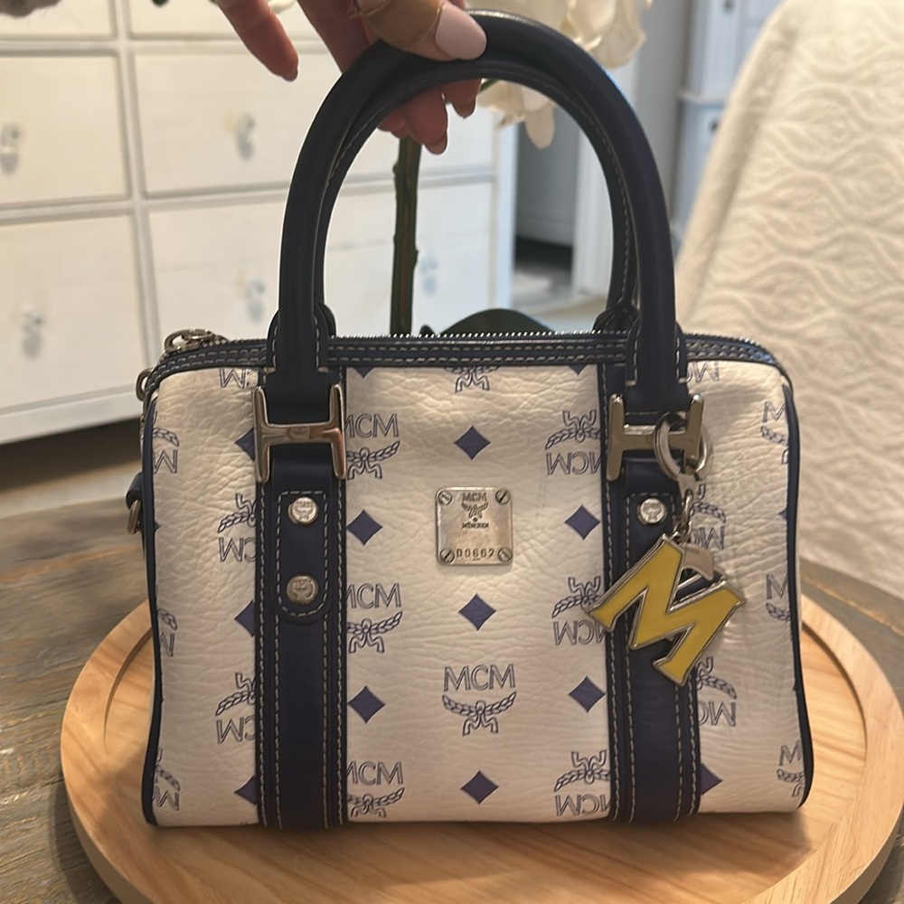 MCM Vintage VISETOS BOSTON Bag Monogram Handbag